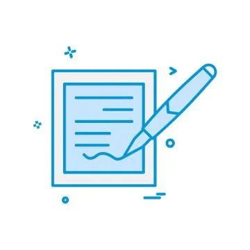 Document icon design vector Stock Illustration