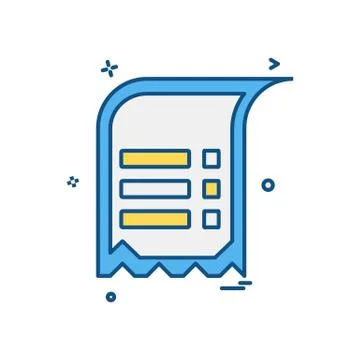 Document icon design vector Ilustración de archivo