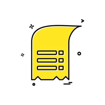 Document icon design vector Ilustración de archivo