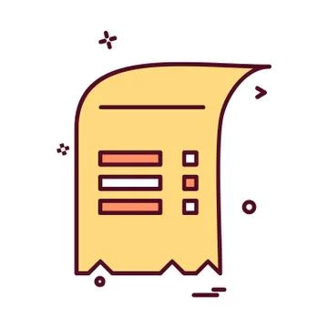 Document icon design vector 库存插图