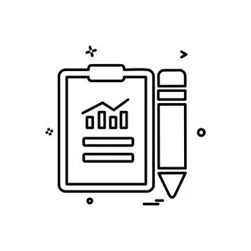Document icon design vector 库存插图
