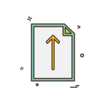 Document icon design vector Ilustración de archivo