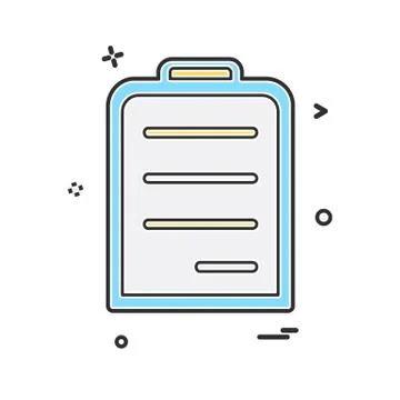 Document icon design vector Stock Illustration