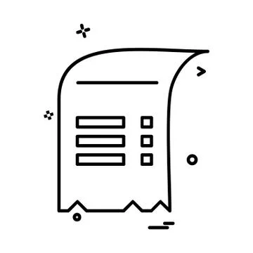Document icon design vector Ilustración de archivo