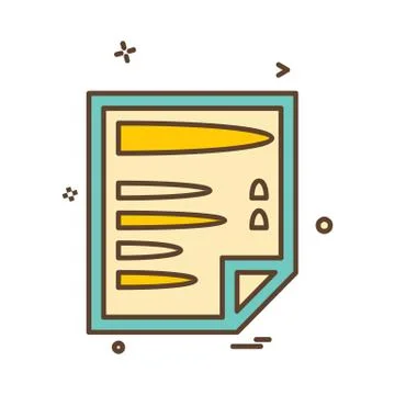 Document icon design vector Ilustración de archivo