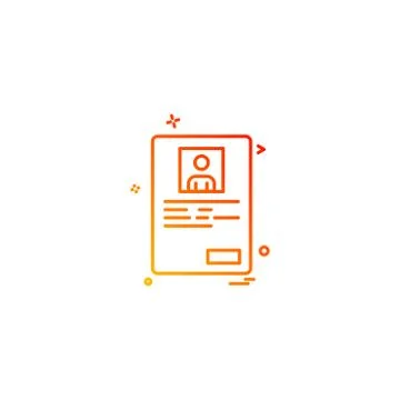 Document icon design vector Ilustración de archivo