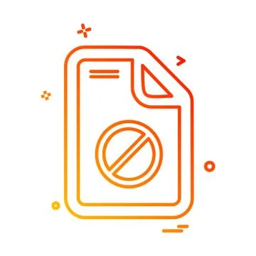 Document icon design vector Ilustración de archivo