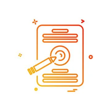 Document icon design vector Ilustración de archivo