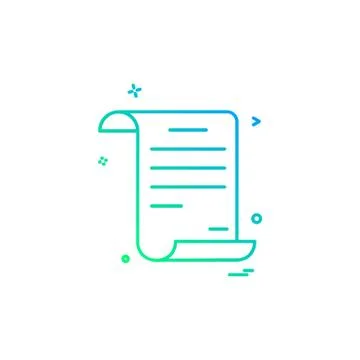 Document icon design vector Ilustración de archivo