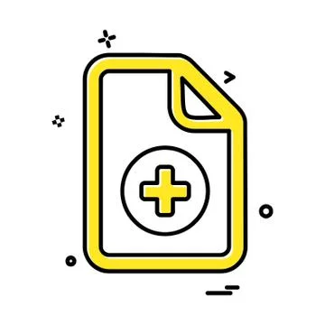 Document icon design vector Ilustración de archivo
