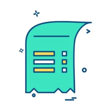 Document icon design vector Ilustración de archivo