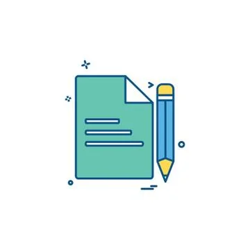 Document icon design vector Ilustración de archivo