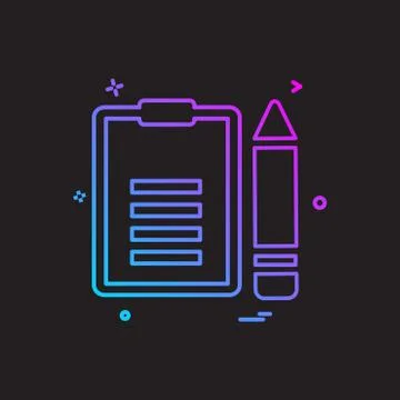 Document icon design vector Ilustración de archivo
