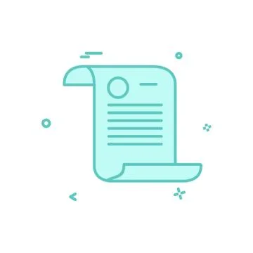Document icon design vector Stock Illustration