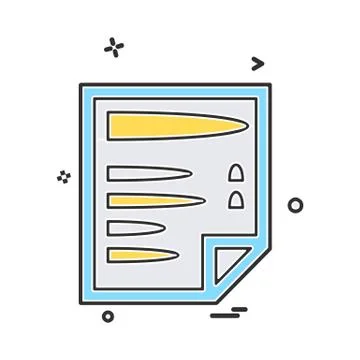 Document icon design vector Ilustración de archivo