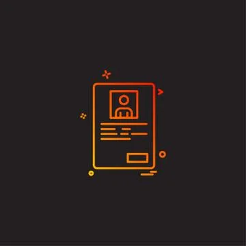 Document icon design vector Ilustración de archivo