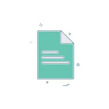 Document icon design vector Ilustración de archivo