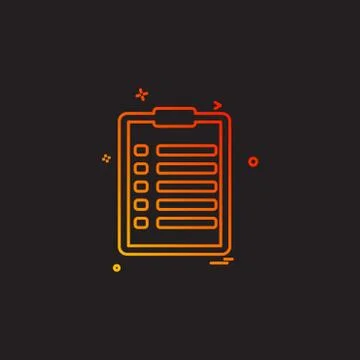 Document icon design vector Illustrazione stock