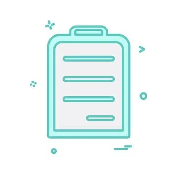 Document icon design vector Illustrazione stock