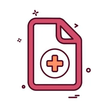 Document icon design vector 库存插图