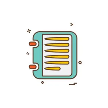 Document icon design vector Ilustración de archivo