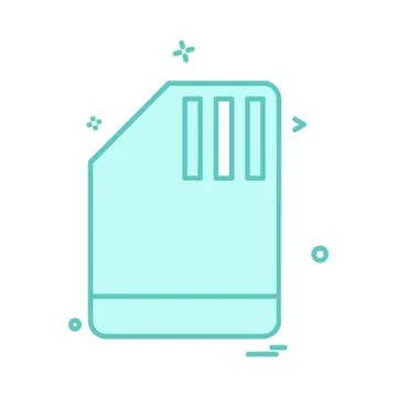 Document icon design vector Illustrazione stock