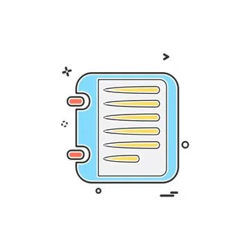 Document icon design vector Ilustración de archivo