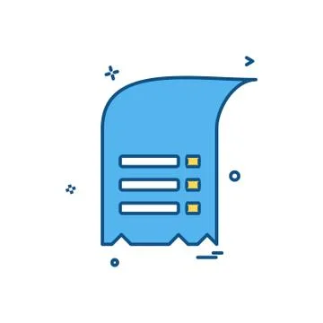 Document icon design vector Ilustración de archivo