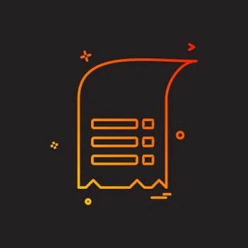 Document icon design vector 库存插图