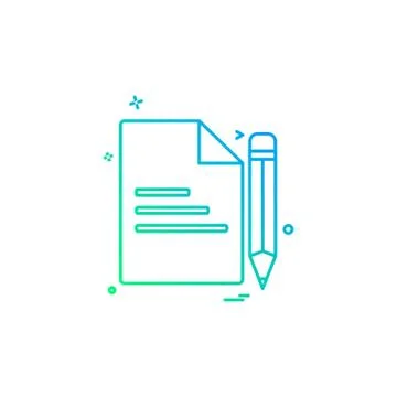 Document icon design vector Stock Illustration