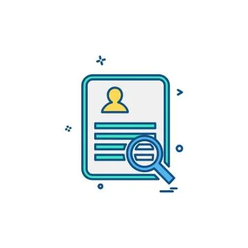 Document icon design vector Ilustración de archivo