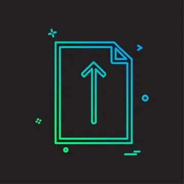 Document icon design vector 库存插图