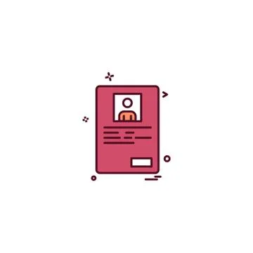 Document icon design vector Ilustración de archivo