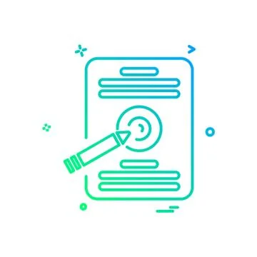 Document icon design vector Ilustración de archivo