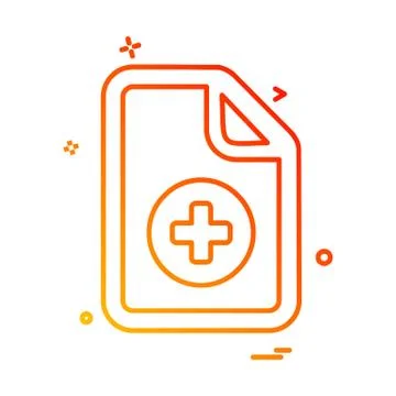Document icon design vector Ilustración de archivo