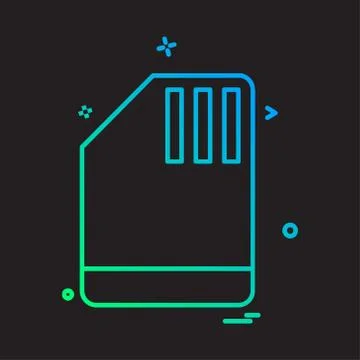 Document icon design vector 库存插图