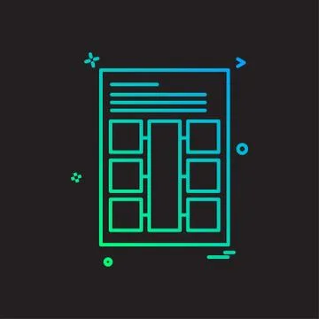 Document icon design vector Ilustración de archivo