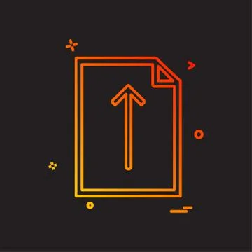 Document icon design vector Ilustración de archivo