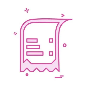 Document icon design vector Ilustración de archivo