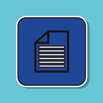 Document icon design, vector illustration Stockillustratie