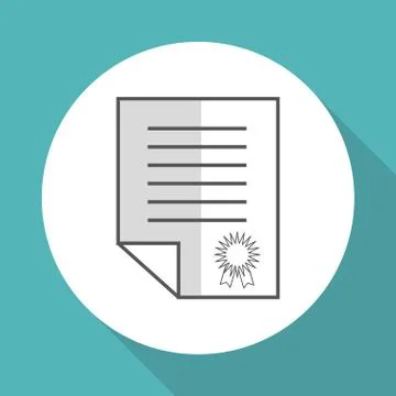 Document icon design, vector illustration 스톡 일러스트
