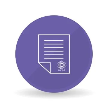 Document icon design, vector illustration Illustrazione stock