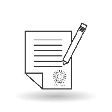 Document icon design, vector illustration Illustrazione stock