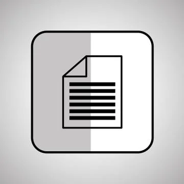 Document icon design, vector illustration Stock Illustration