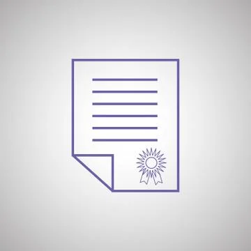 Document icon design, vector illustration Stock Illustration