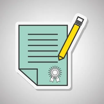 Document icon design, vector illustration 스톡 일러스트