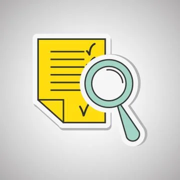 Document icon design, vector illustration Stockillustratie