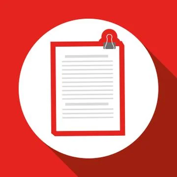 Document icon design, vector illustration Stockillustratie