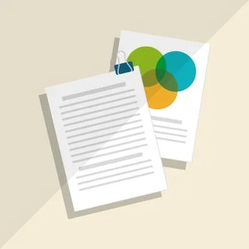 Document icon design, vector illustration Stockillustratie