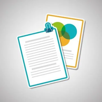 Document icon design, vector illustration 스톡 일러스트